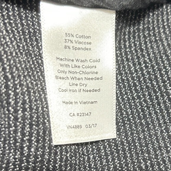 Talbots Women High Waist Slim Pants 12 Micro Check Office Minimalist Tailored - Picture 6 of 7